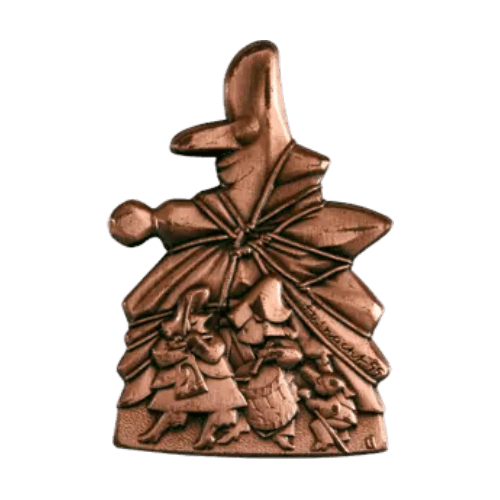 Basler Fasnacht - Blaggedde 2026 Kupfer - Rhymühli Waggis 1980