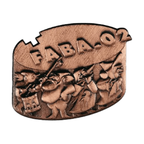 Basler Fasnacht - Blaggedde 2026 Kupfer - Rhymühli Waggis 1980