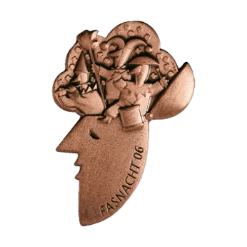 Basler Fasnacht - Blaggedde 2026 Kupfer - Rhymühli Waggis 1980