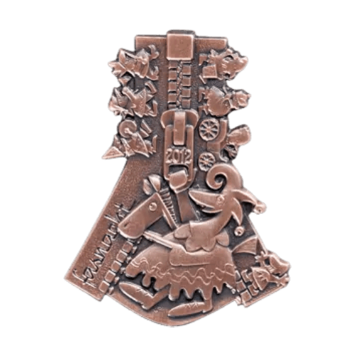 Basler Fasnacht - Blaggedde 2026 Kupfer - Rhymühli Waggis 1980