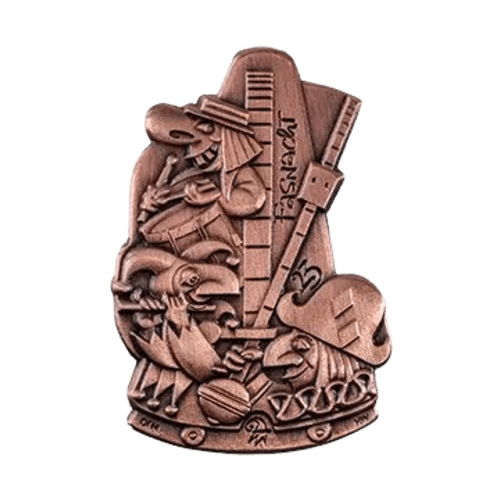 Basler Fasnacht - Blaggedde 2026 Kupfer - Rhymühli Waggis 1980