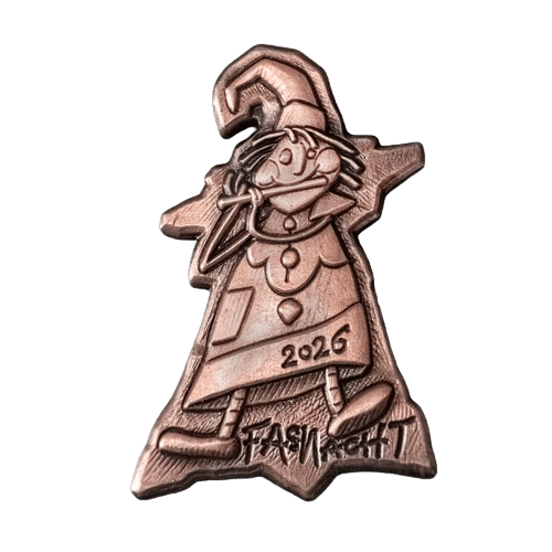 Basler Fasnacht - Blaggedde 2026 Kupfer - Rhymühli Waggis 1980